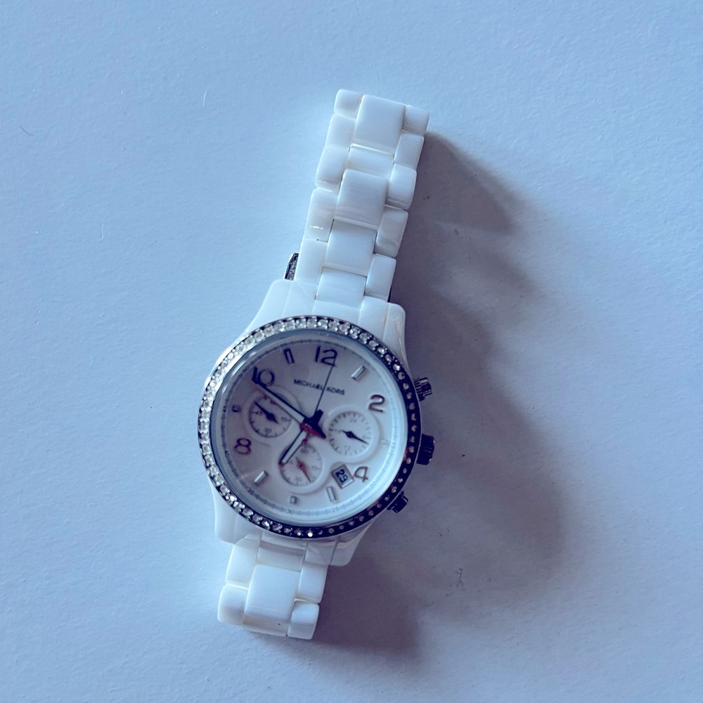 White Michael Kors watch